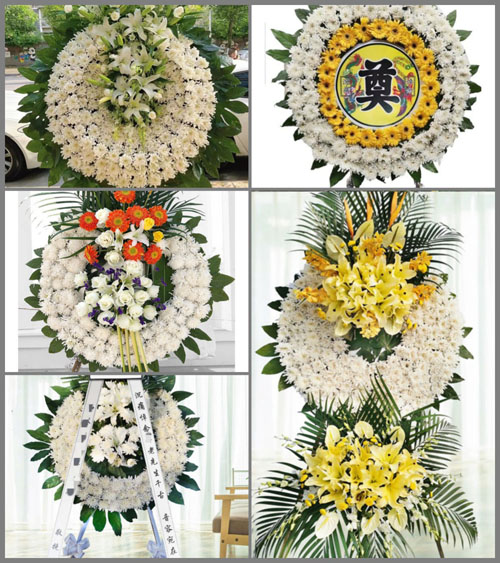 山西晋中灵石县段纯镇兴旺原村花圈速递